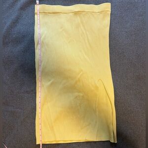 Guess Lemon Ribbed Bodycon Skirt